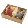 Discount 💯 Traditions Farm Bottle Brush Trees Set/3 💯 -Ornament shop PK37344
