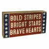 Best deal 🔔 Traditions Bold Stripes Box Sign 🛒 -Ornament shop Pk107383