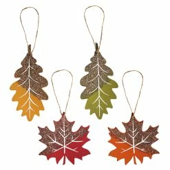 Best deal ⭐ Traditions Fall Harvest Leaf Ornaments Set/4 ❤️