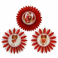 Best Pirce 👏 Traditions Valentine Paper Rosettes Set/3 👏