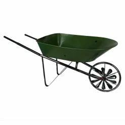Deals ✔️ Traditions Green Metal Antique Wheelbarrow 😀
