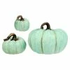 Hot Sale ✔️ Traditions Turquoise Heirloom Pumpkin Set/3 🎉 -Ornament shop SS2484380