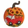Discount 🔥 Traditions Orange Harvest Pumpkin With Red Truck & Sunflowers 🔥 -Ornament shop SS2484560p