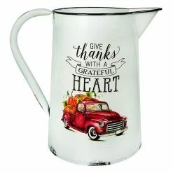 Best Sale 😍 Traditions Metal Give Thanks Harvest Pitcher ⭐