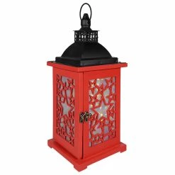 Best deal 🔥 Traditions Red Lighted Wood & Metal Patriotic Lantern 💯