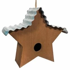 Best Pirce 🔥 Traditions Blue Striped Americana Star Birdhouse ⌛ -Ornament shop SS2568060bb
