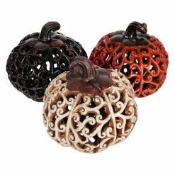 Best deal ❤️ Traditions Scroll Design Harvest Pumpkins Set/3 ✨