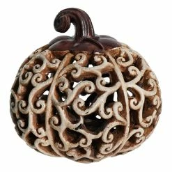 Best deal ❤️ Traditions Scroll Design Harvest Pumpkins Set/3 ✨ -Ornament shop SS2589200c