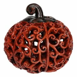 Best deal ❤️ Traditions Scroll Design Harvest Pumpkins Set/3 ✨ -Ornament shop SS2589200e