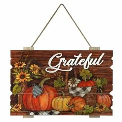 Brand new 🧨 Traditions Grateful Wood Harvest Wall Decor ✔️
