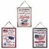Best deal 😀 Traditions Metal Americana Wall Hanging Signs Set/3 💯 -Ornament shop SS2628710