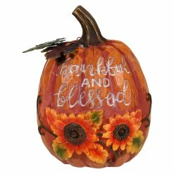 Outlet 🧨 Traditions Thankful & Blessed Resin Harvest Pumpkin 🔥