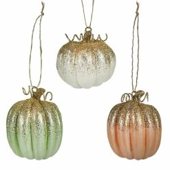 Cheap 😍 Traditions Elegant Colorful Pumpkin Ornaments Set/3 👍
