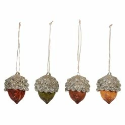 Top 10 🧨 Traditions Fall Glittered Acorn Mini Ornaments Set/4 ✔️