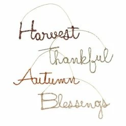 Best reviews of 🎉 Traditions Fall Wire Word Sign Ornaments Set/4 🎁