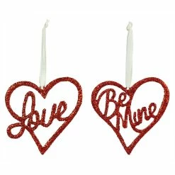Deals ❤️ Traditions Valentine Heart Ornaments Set/2 👍