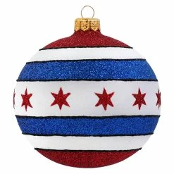 Top 10 🌟 Traditions Chicago Stars & Stripes Ornament 🔥