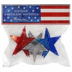 Budget 😍 Traditions Americana Star Ornaments Set/3 😉 -Ornament shop TL1226b