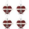 Discount ✨ Traditions Eiffel Tower Red Heart Ornaments Set/4 ✔️ -Ornament shop TL1343r