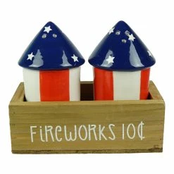 Alternative view of Cheapest 🔥 Traditions Fireworks With Crate Salt & Pepper Shakers Set/3 🛒