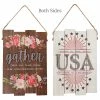 Hot Sale 😍 Traditions Reversible Family Americana Slat Decor 🔥 -Ornament shop TPA7090u