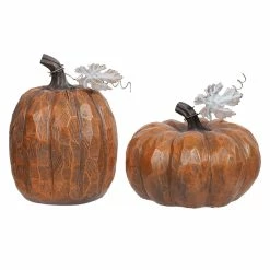 Coupon ⌛ Traditions Copper Color 🔨 Hammered Pumpkins Set/2 🌟