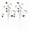 New ⭐ Traditions Patriotic Bendable Star Picks Set/2 ⌛ -Ornament shop X38592 2