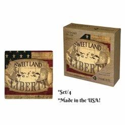 Hot Sale 🌟 Traditions Land Of Liberty Coasters Set/4 ❤️